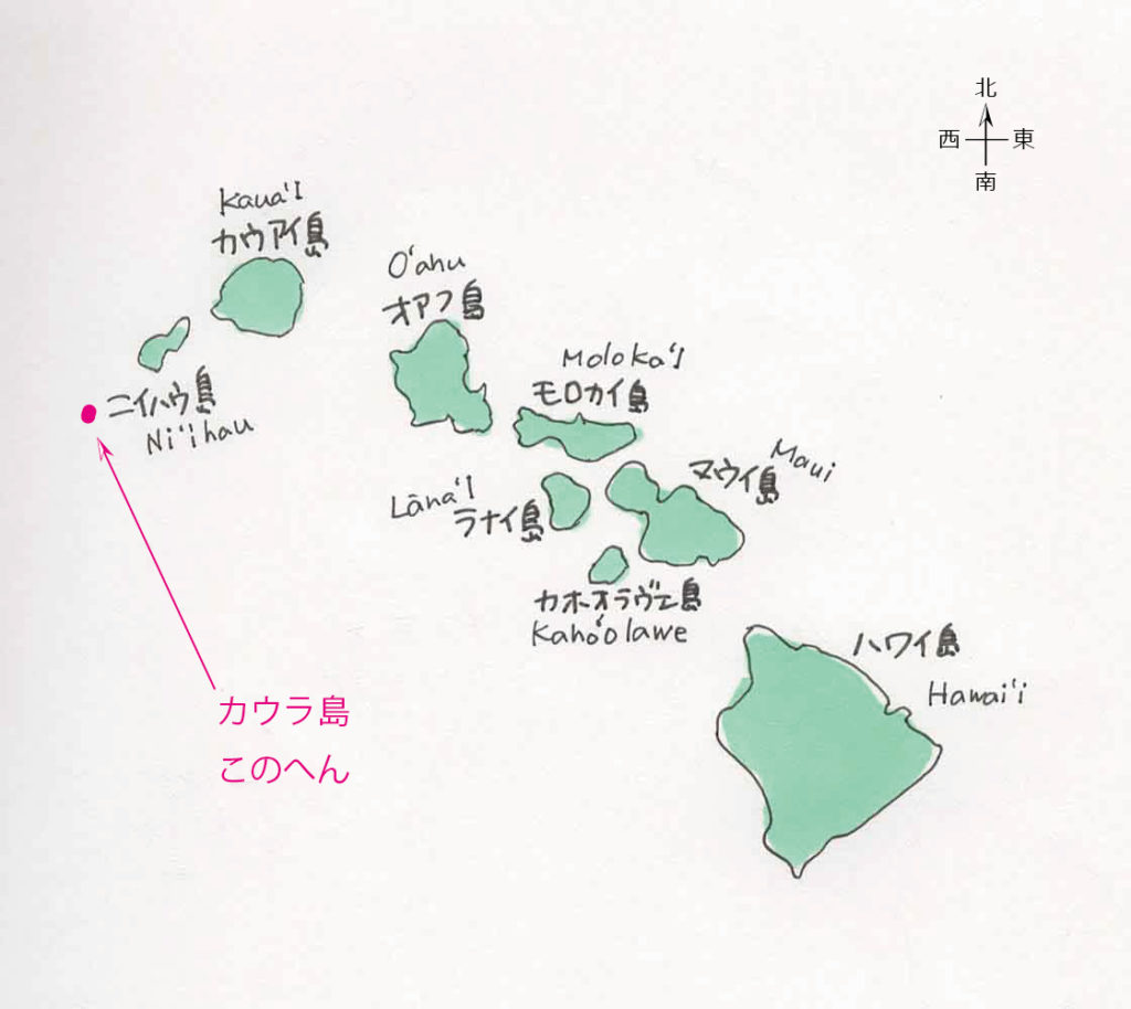 ハワイ諸島の地図・イラストマップ