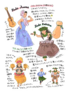 Hula Hawaii Marisa Hanasaki Illustration